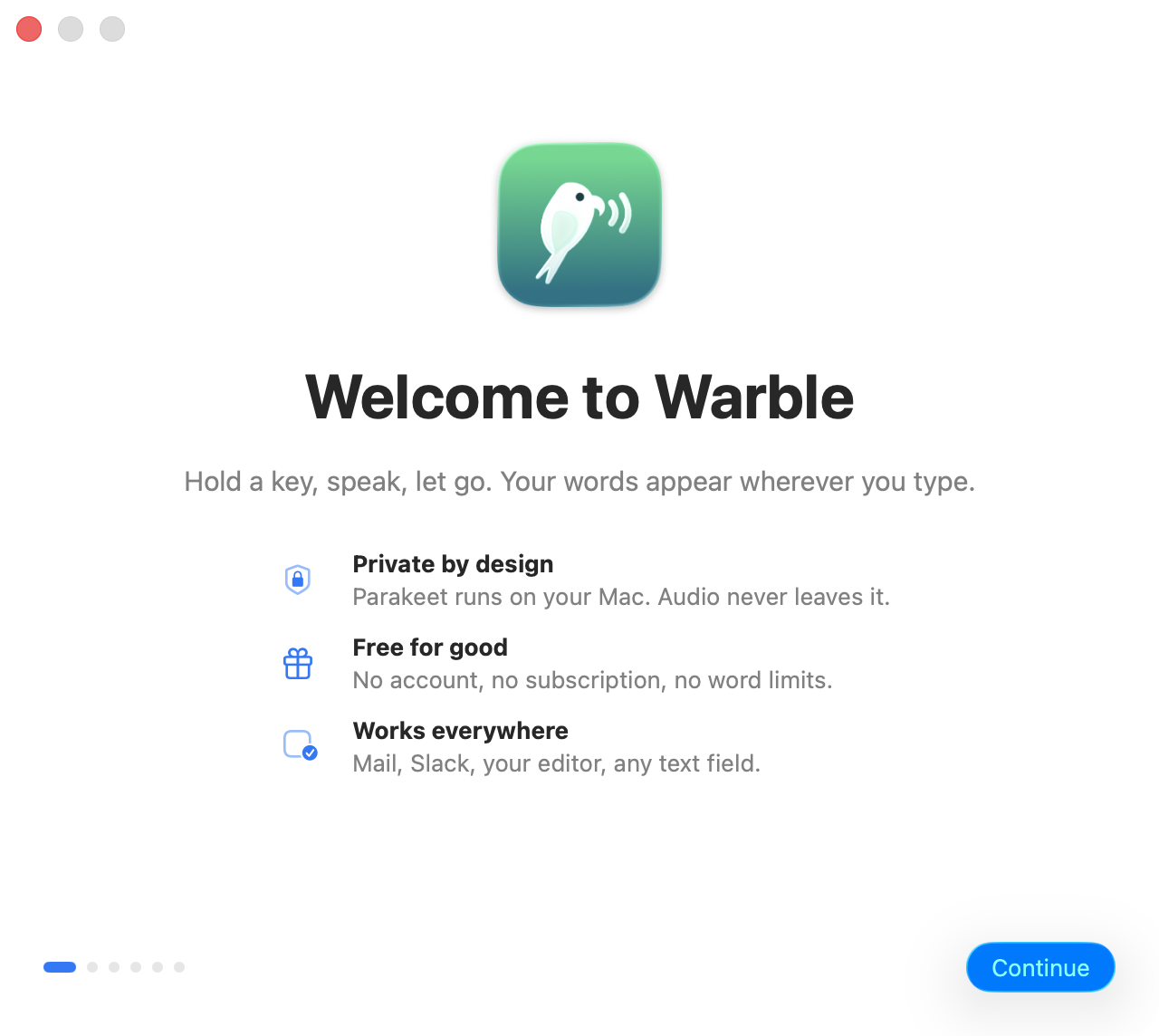 Welcome to Warble